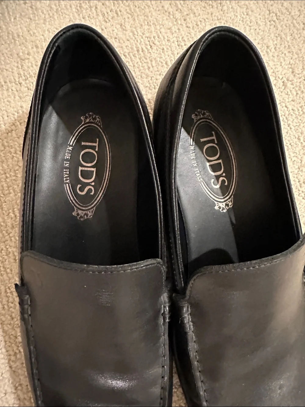 Tod’s Black Leather Men's Loafers